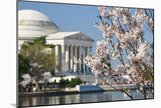 Spring in Washington DC - Cherry Blossom Festival at Jefferson Memorial-Orhan-Mounted Photographic Print