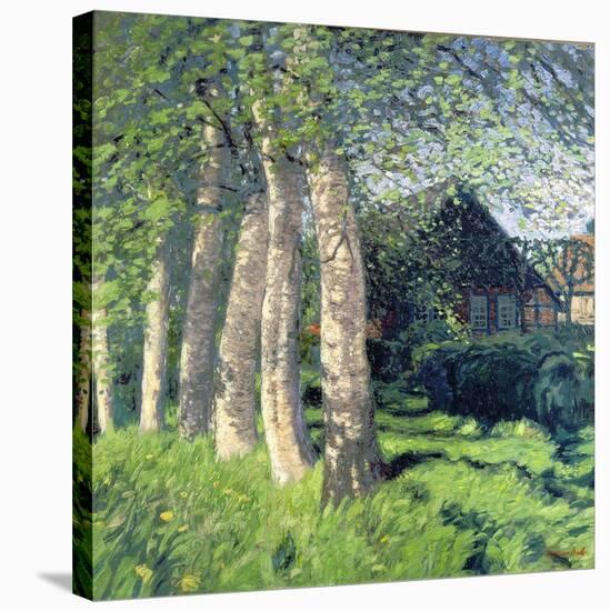 Spring in Worpswede-Hans Am Ende-Stretched Canvas