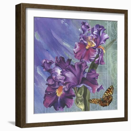 Spring Iris Garden-Bill Jackson-Framed Giclee Print