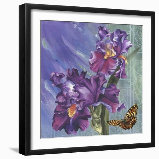 Spring Iris Garden-Bill Jackson-Framed Giclee Print