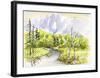 Spring Is Coming Close in Highlands, Northern Japanese Alps-Kenji Fujimura-Framed Art Print