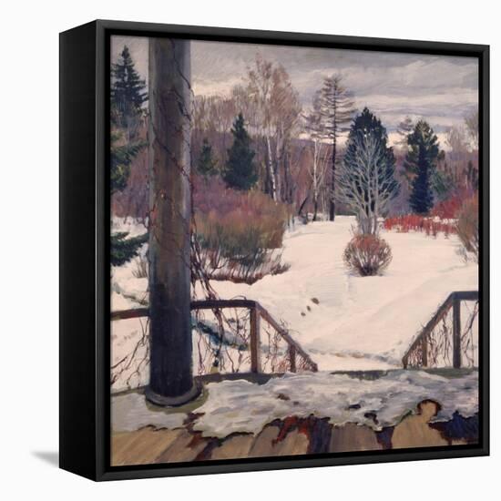 Spring Is Coming-Sergei Arsenyevich Vinogradov-Framed Stretched Canvas