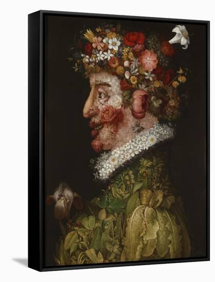 Spring (La Primaver)-Giuseppe Arcimboldo-Framed Stretched Canvas