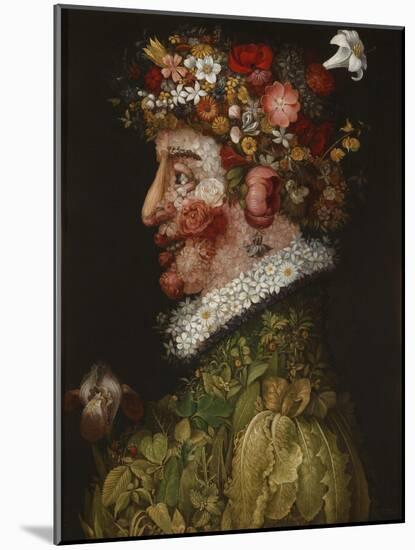 Spring (La Primaver)-Giuseppe Arcimboldo-Mounted Giclee Print