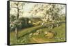 Spring Lambs-Arthur Walker Redgate-Framed Stretched Canvas