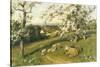 Spring Lambs-Arthur Walker Redgate-Stretched Canvas
