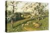 Spring Lambs-Arthur Walker Redgate-Stretched Canvas