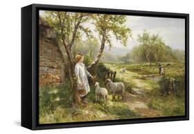 Spring Lambs-Ernest Walbourn-Framed Stretched Canvas