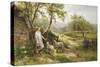 Spring Lambs-Ernest Walbourn-Stretched Canvas