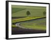 Spring Landscape by the Hochfels, Sure River Valley, Luxembourg-Walter Bibikow-Framed Photographic Print