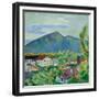 Spring Landscape in Tegernsee, 1910-August Macke-Framed Giclee Print