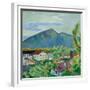 Spring Landscape in Tegernsee, 1910-August Macke-Framed Giclee Print