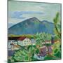 Spring Landscape in Tegernsee, 1910-August Macke-Mounted Giclee Print