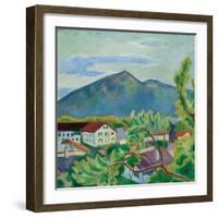 Spring Landscape in Tegernsee, 1910-August Macke-Framed Giclee Print