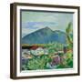 Spring Landscape in Tegernsee, 1910-August Macke-Framed Giclee Print