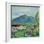 Spring Landscape in Tegernsee, 1910-August Macke-Framed Giclee Print