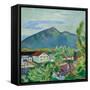 Spring Landscape in Tegernsee, 1910-August Macke-Framed Stretched Canvas