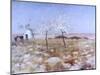 Spring (Landscape with Blooming Almond Trees and Trullo House)-Giuseppe De Nittis-Mounted Art Print