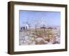 Spring (Landscape with Blooming Almond Trees and Trullo House)-Giuseppe De Nittis-Framed Art Print