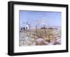 Spring (Landscape with Blooming Almond Trees and Trullo House)-Giuseppe De Nittis-Framed Art Print