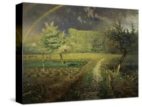 Spring Landscape with Rainbow (Le Printemps), 1868/73-Jean-François Millet-Stretched Canvas