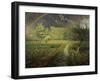 Spring Landscape with Rainbow (Le Printemps), 1868/73-Jean-François Millet-Framed Giclee Print