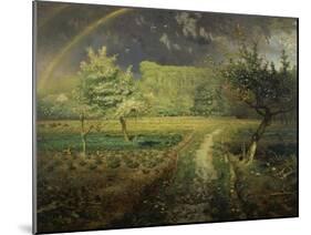 Spring Landscape with Rainbow (Le Printemps), 1868/73-Jean-François Millet-Mounted Giclee Print