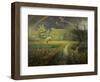 Spring Landscape with Rainbow (Le Printemps), 1868/73-Jean-François Millet-Framed Giclee Print