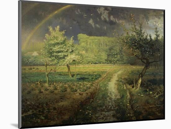 Spring Landscape with Rainbow (Le Printemps), 1868/73-Jean-François Millet-Mounted Giclee Print