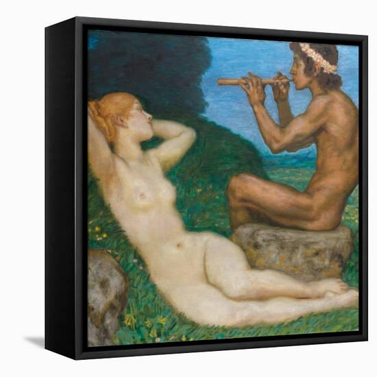 Spring Love; Liebesfrhling, 1917-Franz von Stuck-Framed Stretched Canvas