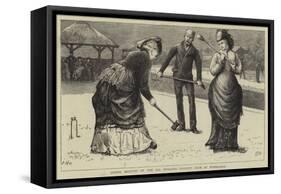 Spring Meeting of the All England Croquet Club at Wimbledon-Edward Frederick Brewtnall-Framed Stretched Canvas