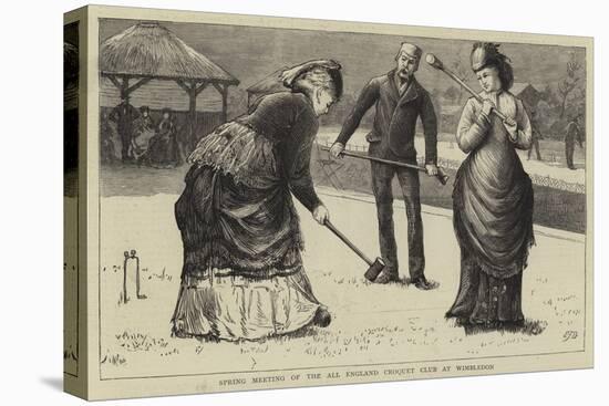 Spring Meeting of the All England Croquet Club at Wimbledon-Edward Frederick Brewtnall-Stretched Canvas