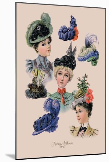 Spring Millinery-null-Mounted Art Print