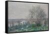 Spring mood, Vétheuil. 1880-Claude Monet-Framed Stretched Canvas