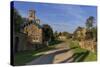 Spring Morning at Edensor, Estate Village at Chatsworth, Home of Duke of Devonshire-Eleanor Scriven-Stretched Canvas