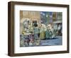 Spring Morning, Houston and Division Streets, New York-George Luks-Framed Premium Giclee Print