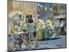 Spring Morning, Houston and Division Streets, New York-George Luks-Mounted Premium Giclee Print