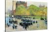 Spring Morning in the Heart of Manhattan-Childe Hassam-Stretched Canvas