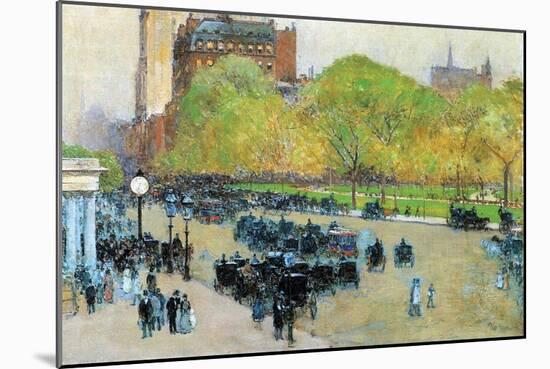 Spring Morning in the Heart of Manhattan-Childe Hassam-Mounted Art Print