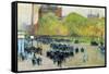Spring Morning in the Heart of Manhattan-Childe Hassam-Framed Stretched Canvas