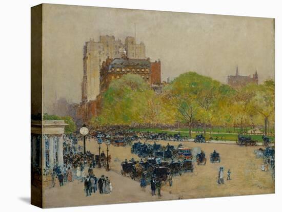 Spring Morning in the Heart of the City, 1890-Childe Hassam-Stretched Canvas