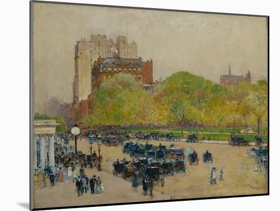 Spring Morning in the Heart of the City, 1890-Childe Hassam-Mounted Giclee Print