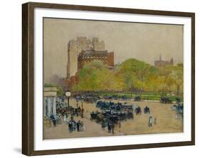 Spring Morning in the Heart of the City, 1890-Childe Hassam-Framed Giclee Print