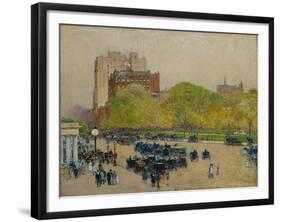 Spring Morning in the Heart of the City, 1890-Childe Hassam-Framed Giclee Print
