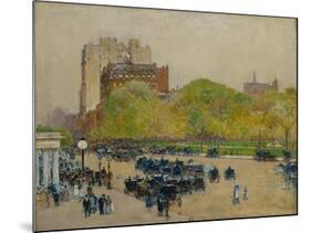 Spring Morning in the Heart of the City, 1890-Childe Hassam-Mounted Giclee Print
