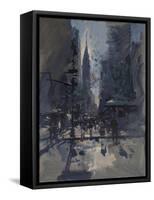 Spring Morning Sun, The Chrysler Building from Bryants Square, 2017-Peter Brown-Framed Stretched Canvas