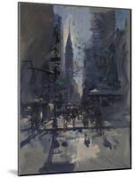 Spring Morning Sun, The Chrysler Building from Bryants Square, 2017-Peter Brown-Mounted Giclee Print