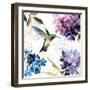 Spring Nectar Square II-Lisa Audit-Framed Art Print