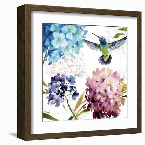 Spring Nectar Square III-Lisa Audit-Framed Art Print