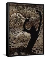 Spring Night and Willow-Nikolai Astrup-Framed Stretched Canvas